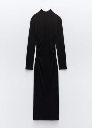 Тепла сукня гольф zara з драпіруванням s-m