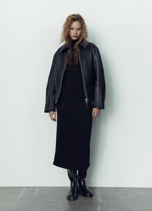 Тепла сукня гольф zara з драпіруванням s-m