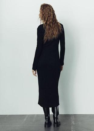 Тепла сукня гольф zara з драпіруванням s-m