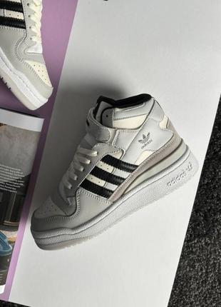 Женские кроссовки adidas originals forum 84 mid grey black