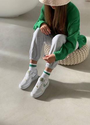 Мужские кроссовки nike air force 1 low '07 essential green2 фото