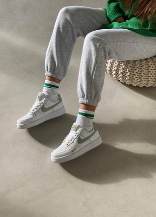 Мужские кроссовки nike air force 1 low '07 essential green7 фото
