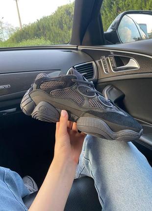 Adidas yeezy 500 black кроссовки