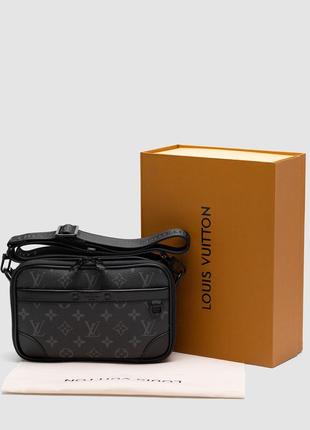 Сумка в стиле louis vuitton premium, мужская кожаная сумка кросс-боди, мужская кожаная сумка кроссбоды2 фото