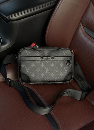 Сумка в стиле louis vuitton premium, мужская кожаная сумка кросс-боди, мужская кожаная сумка кроссбоды4 фото