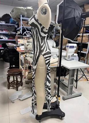 Платье сетка зебра,пляжное,прозрачное с разрезом5 фото