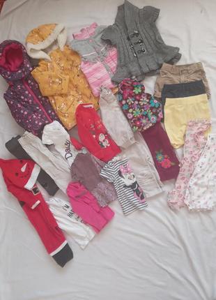 Вещи и обувь для девочки 12-24 мес