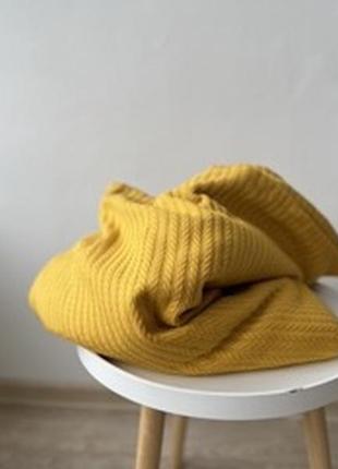 Плед - покрывало хлопковое mustard  180х225