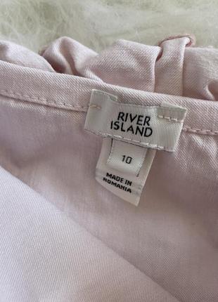 Ніжна блуза з об'ємними рукавами рожева river island розмір 103 фото