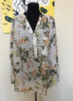 Нежная натуральная блузка роз 50