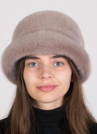 Зимняя женская норковая шляпа
