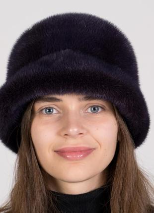 Зимняя женская норковая шляпа
