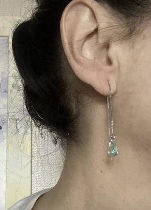 Серьги из нержавейки с серебряным покрытием