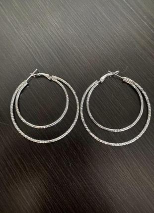 Серьги кольца из нержавейки