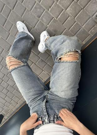 Стильні якісні джинси жіночі баггі baggy котон3 фото