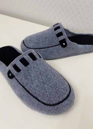 Мужские тапочки бесшумные klerotex украинская, размер в размер