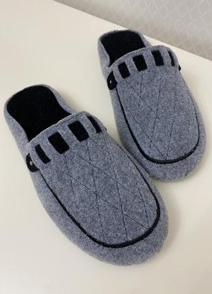 Мужские тапочки бесшумные klerotex украинская, размер в размер