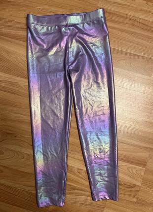 Нарядные лосины металлик переливаются disney mermaid h&amp;m george