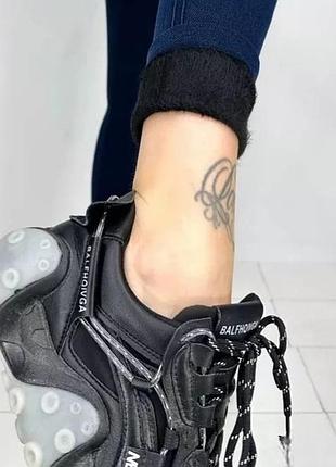 Джинсові лосини на хутрі. бесшовные лосины джинс на меху3 фото