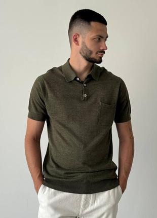 Лляне/бавовняне поло suitsupply