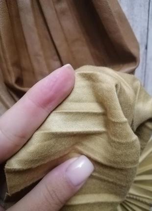 Жіноча спідниця плісе з еко шкіри2 фото