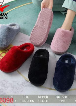 Якісні теплі домашні пухнасті тапки/капці/домашні з опушкою 34-40