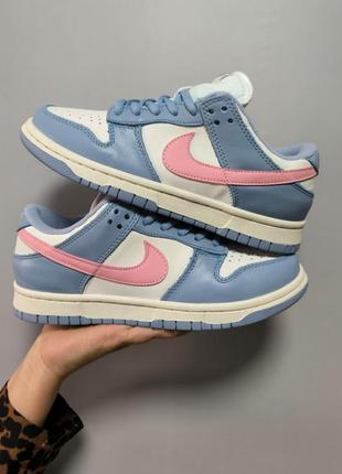 Nike sb dunk low blue\pink, жіночі кросівки, женские кроссовки