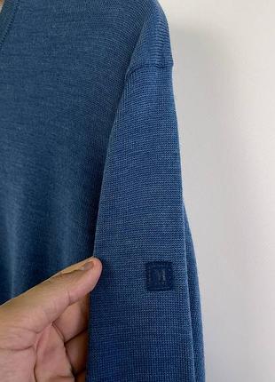 Мужская шерстяная кофта пуловер marz classic merino wool