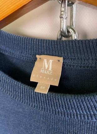 Мужская шерстяная кофта пуловер marz classic merino wool