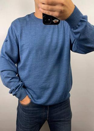 Чоловіча вовняна кофта пуловер marz classic merino wool