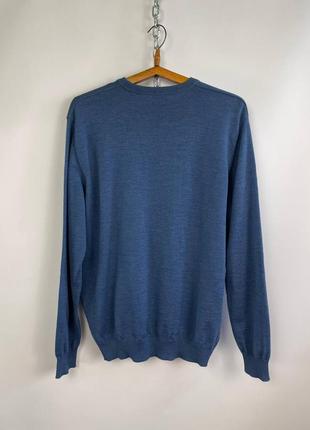 Мужская шерстяная кофта пуловер marz classic merino wool