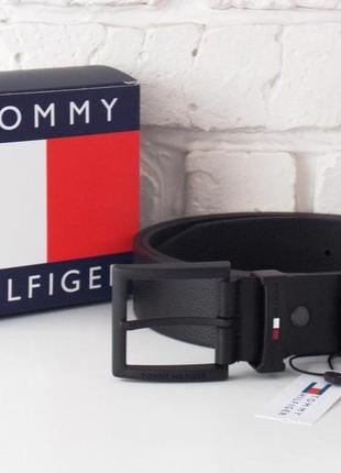 Мужской кожаный ремень tommy hilfiger для джинсов