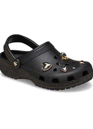 crocs lined сабо клоги крокс шлепки classic glitter 19-19 clog3 фото