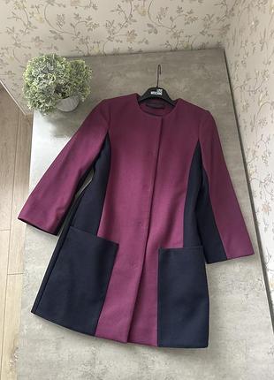 Trussardi jeans жіноче пальто з вовни оригінал р. 40 італія