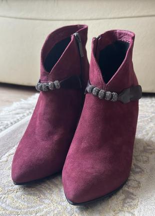 Женские ботиночки натуральная замша