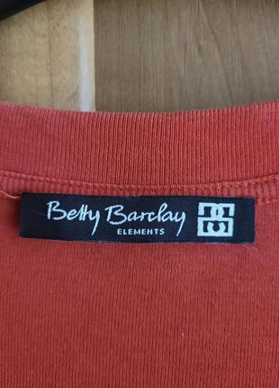 Коттоновая женская футболка с красивым принтом betty barclay p m,l4 фото