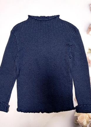 Свeтер синий с люрексовой нитью