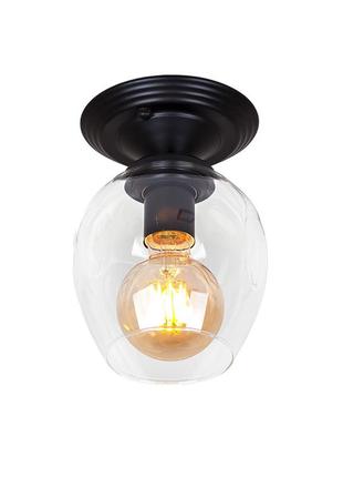 Світильник стельовий 756xpr0231f-1 bk+cl