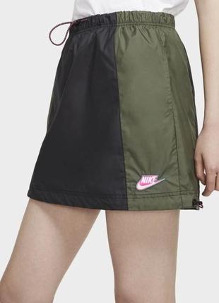 Женская юбка nike high icon clash спортивная теннисная air jordan swoosh