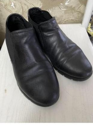 Ботинки женские кожаные осень