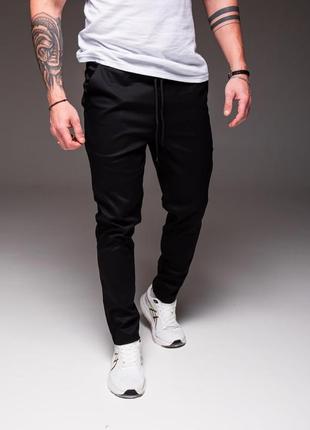 Мужские летние брюки черные