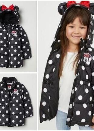 5-6 демисезонная куртка h&m в стиле минные маус.