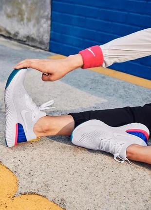 Nike epic react flyknit blanche hotsell