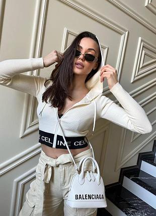 Кофта зип в стиле celine