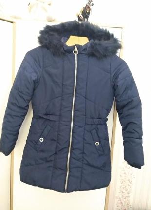 Куртка зимняя для девочки на а 11-12 лет