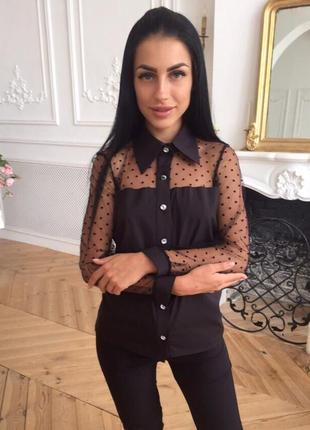 Рубашка блуза з красивими рукавами