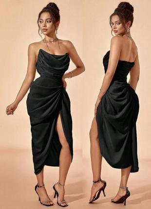 Распродажа платье prettylittlething миди с драпировкой