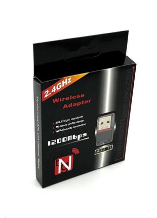 Wi-fi адаптер usb wireless mini 2.4ghz 1200mbps