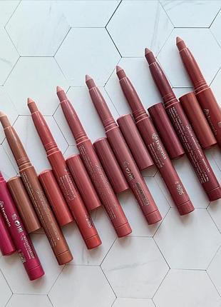 Помада-карандаш для губ водостойкая bogenia velvet waterproof matte