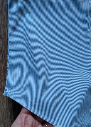 Стильна сорочка блакитна у смужку polo ralph lauren9 фото